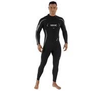 SEAC Feel-S Man 3mm - Men’s wetsuit in 3 mm UltraStretch neoprene, with YKK back zipper, Flatlock stitching, and reinforced knee pads - Scuba diving, snorkeling, and freediving wetsuit