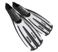 SEAC Fuga, Diving Fins for Scuba Diving, Snorkelling and freediving with Foot Pocket, white, 8/9UK