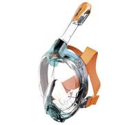 SEAC Libera, New Generation Integrated Snorkeling Mask, Hypoallergenic Silicone, Quick Release, XS/S, black/orange