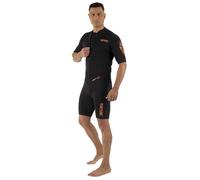 SEAC Liberty Short Man 3.5 mm - Men’s Shorty Wetsuit 3.5 mm Neoprene | Wetsuit for Snorkelling and Water Sports - Durable with Supratex Reinforcements, Front Zip and Colour-Coded Sizes