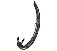 SEAC Liquid, Flexible Snorkel for Spearfishing and Freediving, Silicone, Black