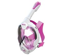 SEAC Magica, Full Face Antifog Snorkelling Mask with Soft Facial Skirt, Exhalation Valve and Dry Snorkel Top