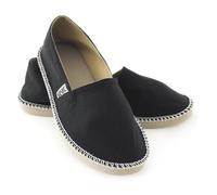 SEAC Malaga, Canvas Shoes Espadrilles for Men and Women, Black, 11