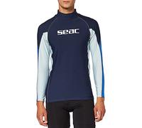 SEAC Men's RAA Long Evo Men s Long Sleeve Rash Vest UV Swim and Snorkeling Top, Blue, L UK