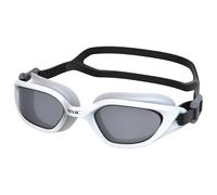 SEAC Mood, swimming goggles with scratch-resistant and anti-fog polycarbonate lenses, silicone gaskets, white/black