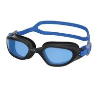 SEAC Mood, swimming goggles with scratch-resistant and anti-fog polycarbonate lenses, silicone gaskets, black/blue