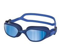 SEAC Mood, swimming goggles with scratch-resistant and anti-fog polycarbonate lenses, silicone gaskets, blue/light blue mirrored lenses