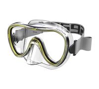 SEAC Natua , Single Lens Snorkeling and Diving Mask in Silicone, yellow