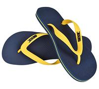 SEAC Ohau, Rubber Flip Flops for Sea, Pool, Beach and Boat, Blue Yellow, 2/3UK