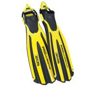 SEAC PRO PULSION SLING STRAP FINS IN YELLOW BLACK S/M
