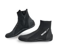 Seac Regular, 5 mm Neoprene short Diving Boots with Semi-Rigid Sole and Heel and Ankle Protection