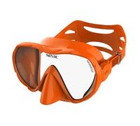 SEAC Rondò Frameless Single-Lens Silicone Mask for Diving and Snorkeling or Combo Set Mask + Snorkel SEAC Reverse Dry, Dry Top System and Purge Valve