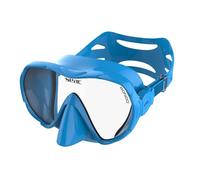 SEAC Rondò Frameless Single-Lens Silicone Mask for Diving and Snorkeling or Combo Set Mask + Snorkel SEAC Reverse Dry, Dry Top System and Purge Valve