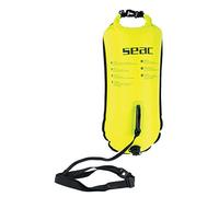 SEAC, Safe Dry Inflatable Swim Buoy, 36 x 72 cm, 28 lt Unisex Adult, Yellow, One Size