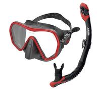 SEAC Set Ajna Dry, Frameless Mask Set Snorkel for Diving