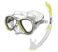 SEAC Set Elba, Snorkeling Set with Underwater Mask and Snorkel with Water Drain Valve for Boys and