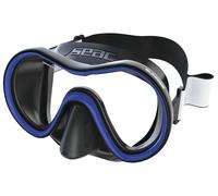 SEAC Sunrise, Single Lens Tempered Glass Mask for Diving and Snorkeling with 3D Buckle, with Fabric or Silicone Headband