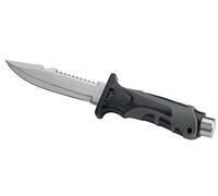 SEAC Unisex 0550017520000a Hammer Diving Knife for Apnea and Scuba Diving Dagger with Straps, Black, One Size UK