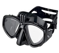SEAC Unisex's One Pro Mask with GoPro Camera Mount for Scuba Diving and Snorkelling, Black, Standard