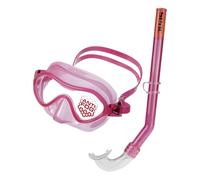 Seac Unisex-Youth Set Baia Package for Kids 4-8 Yrs, with Antifog Dive Mask and Snorkel, Pink, junior