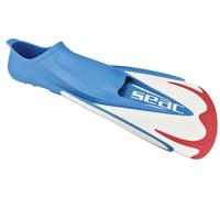SEAC Unisex's Vela OH, Snorkeling and Pool Swimming Short Fins with Adjustable Strap,red,4/4.5 UK