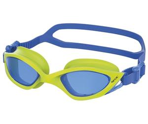 SEAC VIPER, anti-fog and anti-scratch swimming goggles for high-level performance, men and women, lime/light blue