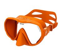 SEAC X-Frame - Frameless Silicone Dive Mask with Single Tempered Glass Lens | Clear Vision and Stability Underwater, Low Volume | For Scuba Diving and Snorkelling - Made in Italy