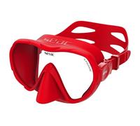 SEAC X-Frame - Frameless Silicone Dive Mask with Single Tempered Glass Lens | Clear Vision and Stability Underwater, Low Volume | For Scuba Diving and Snorkelling - Made in Italy