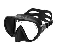 SEAC X-Frame - Frameless Silicone Dive Mask with Single Tempered Glass Lens | Clear Vision and Stability Underwater, Low Volume | For Scuba Diving and Snorkelling - Made in Italy