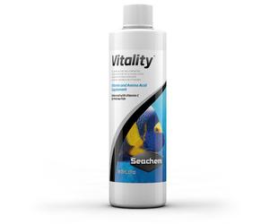 Seachem Vitality 50ml 100ml 250ml Vitamin & Amino Food Supplement Marine Fish