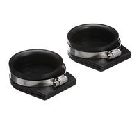 Seachoice 28351 Exhaust Guard Covers - Fits 3 Inch OD Pipe - Black Rubber With Stainless Steel Hose Clamp