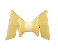Seachoice 56600 Bow Roller With Bells - Fits 4 Inch Wide Bracket - 1/2 Inch ID - Gold - 5 Year Warranty