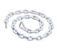 SEACHOICE Boat Anchor Chain, PVC, White, Coated, 1/4 In. X 4 Ft.