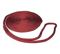 SEACHOICE Double-Braid Nylon Dock Line 3/8" x 15' 39721 Red