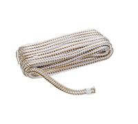 SEACHOICE Double-Braid Nylon Dock Line 3/8 x 15' 40011 Gold/White