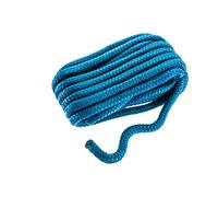 Seachoice Double-Braid Nylon Dock Line w/Eye Splice, Pre-Shrunk, Heat Stabilized, 1/2 in. X 25 Ft., Blue