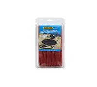 Seachoice Double-Braid Nylon Dock Line w/Eye Splice, Pre-Shrunk, Heat Stabilized, 1/2 in. X 25 Ft, Red