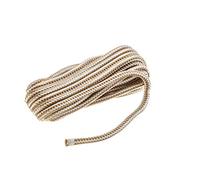Seachoice Double-Braid Nylon Dock Line w/Eye Splice, Pre-Shrunk, Heat Stabilized, 3/8 in. X 25 Ft., Gold White