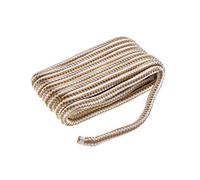 Seachoice Double-Braid Nylon Dock Line w/Eye Splice, Pre-Shrunk, Heat Stabilized, 5/8 in. X 35 Ft, Gold White