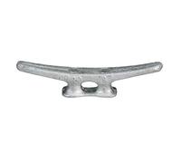 Seachoice Open Base Dock Cleat, Galvanized Gray Iron, 8 In.