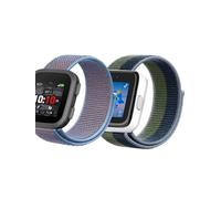 SeaChuh 2 Pack Stretchy Braided Watch Bands Compatible with Garmin Bounce Watch or SyncUP Watch 2/1 (Skyblue Green Black)