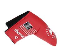 SEACLOUD Pebble Beach American Flag Blade Putter Headcover for Scotty Cameron Ping (Red)