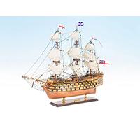Seacraft Gallery HMS Victory Model Ships 17.7"- Fully Assembled Handcrafted Wooden Model Ship - HMS Victory Model Ship - British Navy Ships Royal History -Ship Model Display Home - Nautical Decor