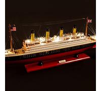 Seacraft Gallery Titanic Model Ship with LED Lights 31"- RMS Titanic 3D Model Boat - Fully Assembled Ship Model of The RMS Titanic - Titanic Toys Model Ship Boat - Model Titanic Ship