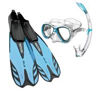 SEAC Set Tris Ala Snorkeling, Ala Fins, Elba Mask, Tribe Snorkel suitable for snorkeling and recreational diving for adults and children