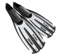 SEAC Fuga, Diving Fins for Scuba Diving, Snorkelling and freediving with Foot Pocket, white, 11.5/12.5UK
