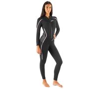 SEAC Invidia Lady, 3 mm neoprene, Ultrastretch, one-piece wetsuit with front zip for diving, snorkeling and freediving, black, M