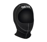 SEAC Standard Hood 5mm Standard Hood, Double-collar Hood In Ultraspan/fire Dry, Uv Protection, Suitable for Man and Ladies for Diving - Black, L