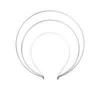 Seadiquiet 1Pc silver Halo Crown Headband Goddess Headpiece Multi-layer Hair Crown DIY Metal Base Hair Hoops Hair Accessories for Women Girls(3layer)