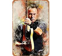 Seadlyise Bruce Springsteen Plaque Poster Metal Portrait Poster Retro Wall Tin Sign Vintage Sign for Home Bar Pub Wall Decor 8x12 inch